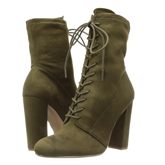 Steve Madden Ellie Olive Booties - Picture 1 of 1